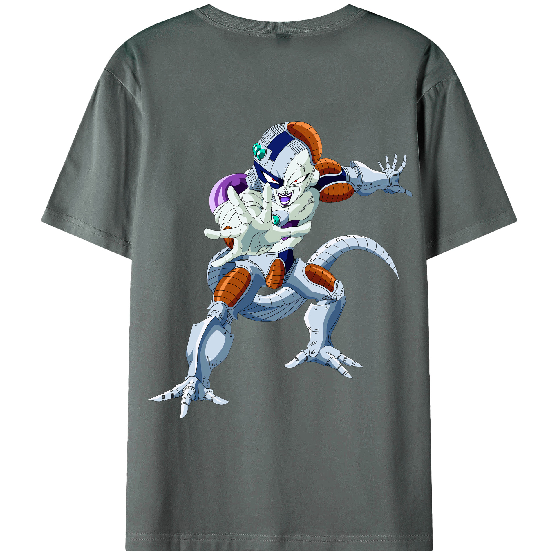（画像用） ドラゴンボール フリーザ DRAGON BALL Frieza 綿100％ メンズ半袖Tシャツ（バックプリント） 通気性